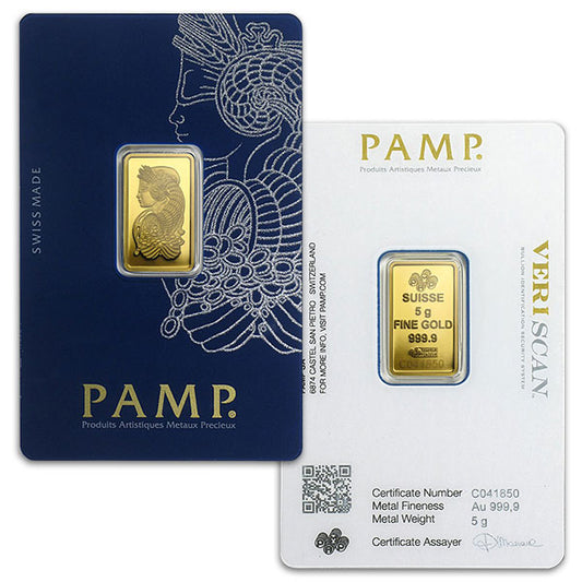 PAMP SUSIE GOLD BAR 5 GRAMS