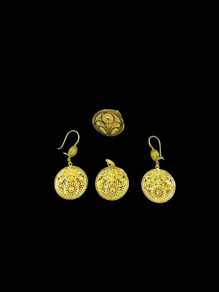 21k- Pendant Set Bahrani Design 13 Grams