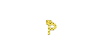 P - Alphabet Pendant 1.1 Gram