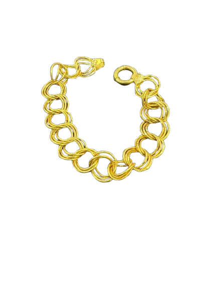 21K- Circle Link Bracelet 11.6 Gram