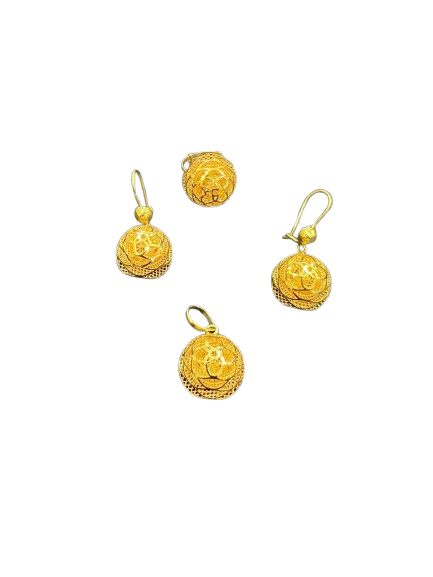 21k- Rose pendant set 12 Gram