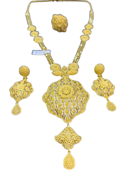 Noor-e-Zar Necklace Set 55.2 gram