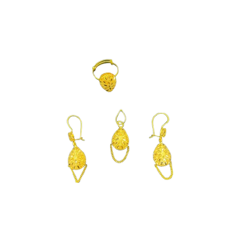 21k- Pendant Set Bahrani Design 8.7 Gram